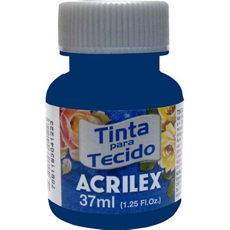 Tinta para Tecido Azul Marinho 37ml Acrilex .